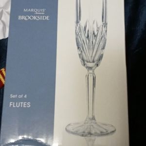 Flute glasses crystal